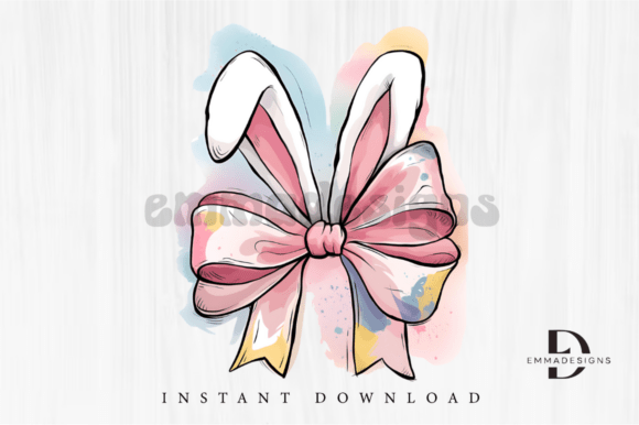 Download Easter Bunny Coquette Bow PNG,Easter PNG - Premium Resources